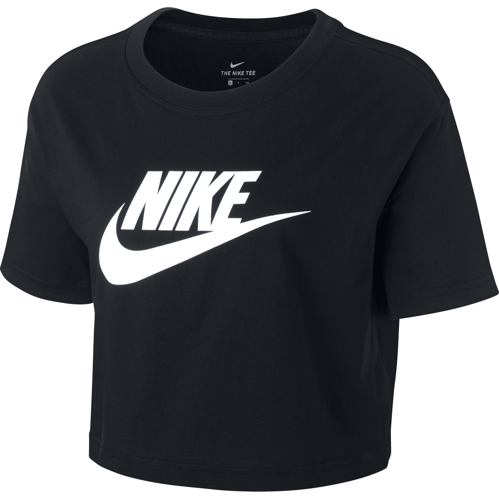 como eso nativo Monótono Camiseta Nike NSW Tee Essntl Crp Icn Ftr Chooped BV6175 010 - Deportes  Manzanedo