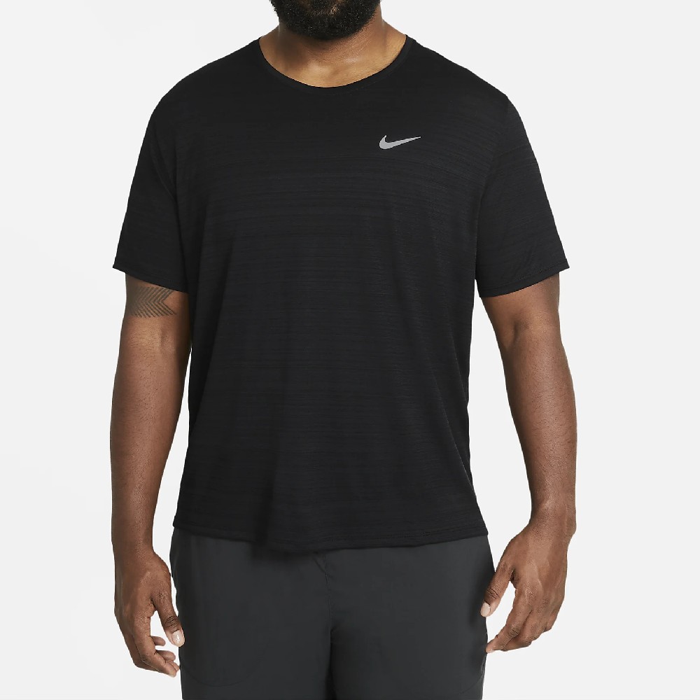Camiseta Running Hombre Nike Dri-fit Miler Negro