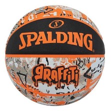 Balón Basket Spalding Orange Graffiti Rubber: Diseño y Durabilidad